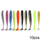 10pcs Soft Worm Lures Silicone
