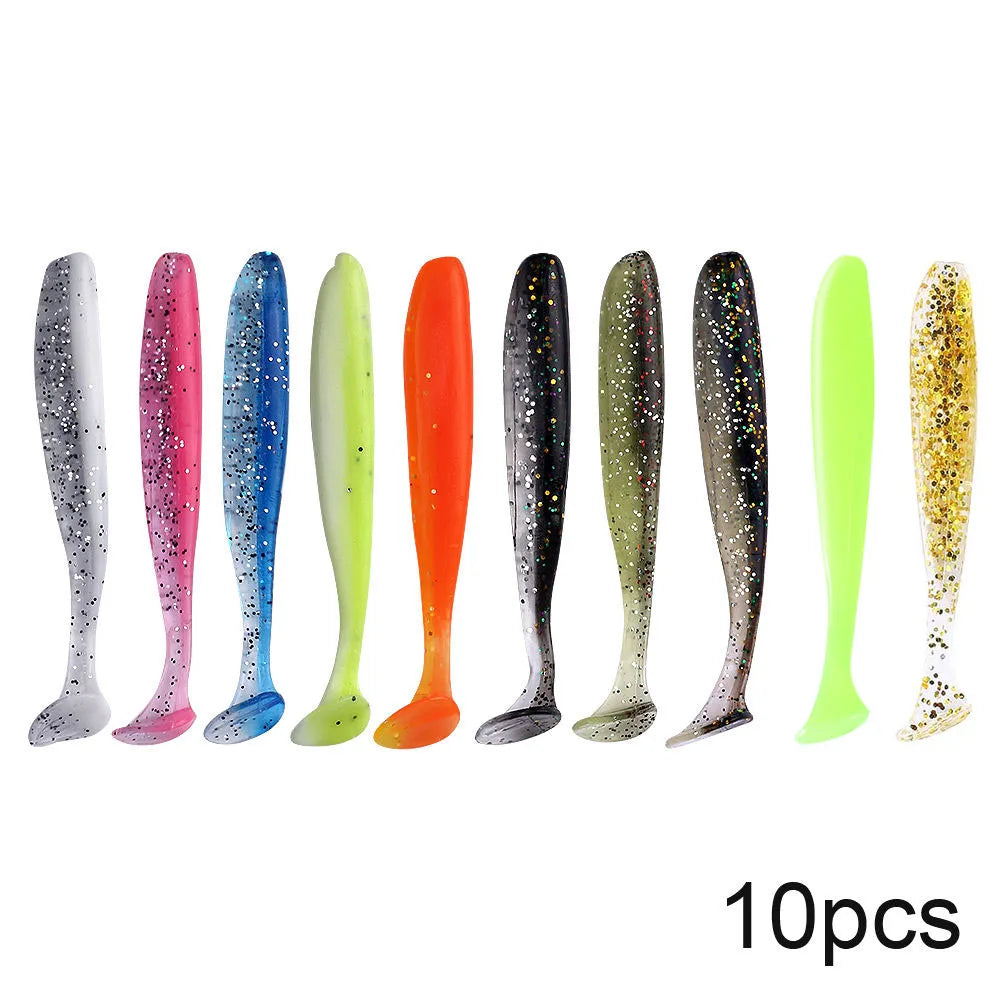 10pcs Soft Worm Lures Silicone