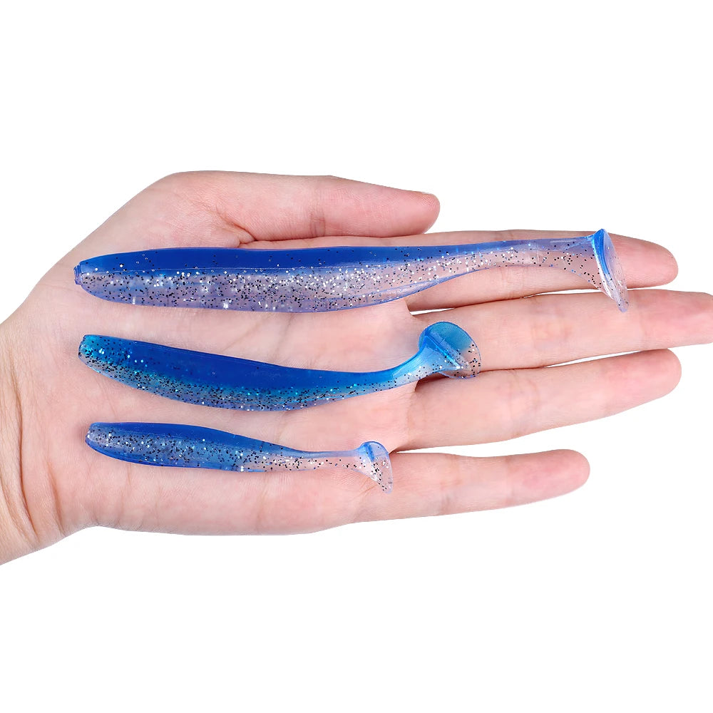 10pcs Soft Worm Lures Silicone