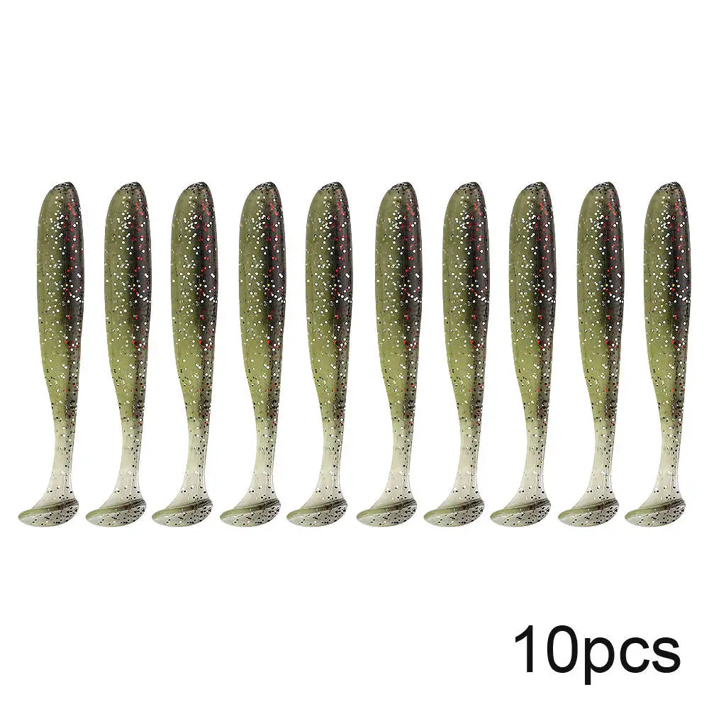 10pcs Soft Worm Lures Silicone