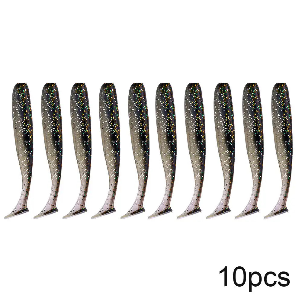 10pcs Soft Worm Lures Silicone
