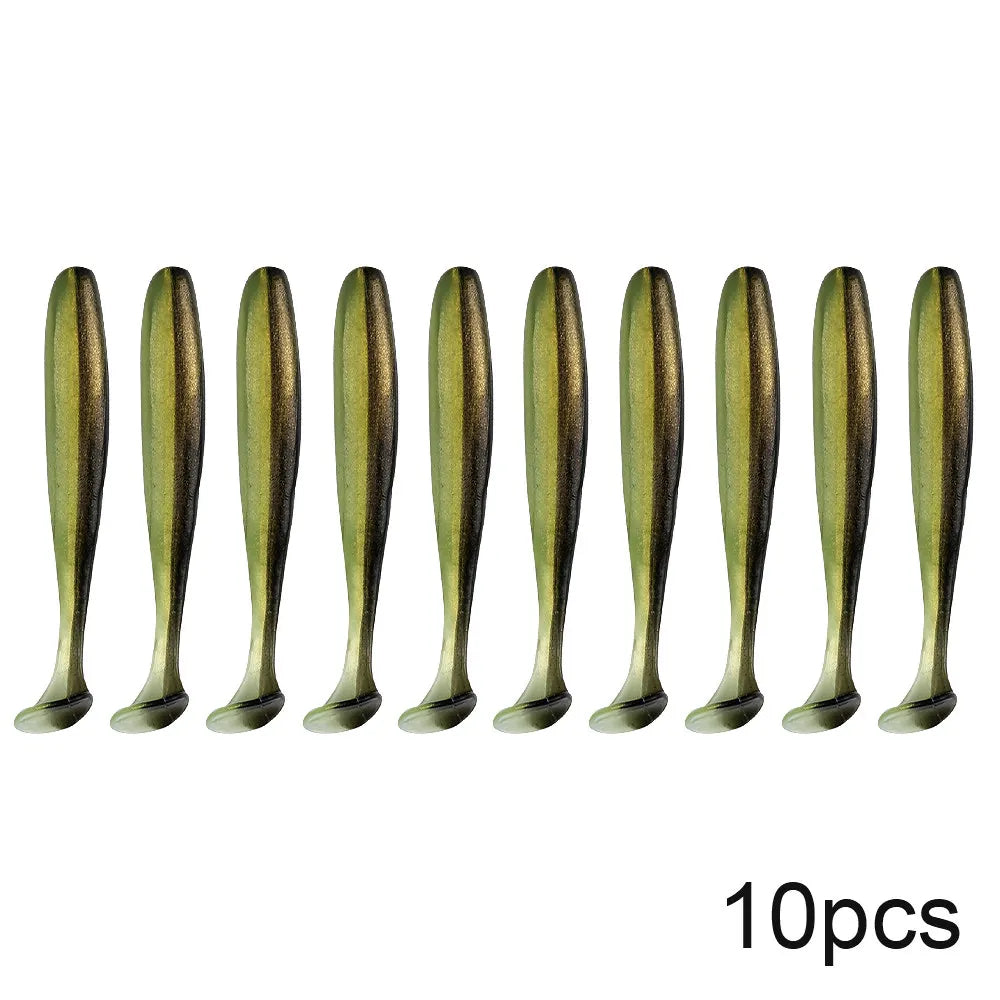 10pcs Soft Worm Lures Silicone