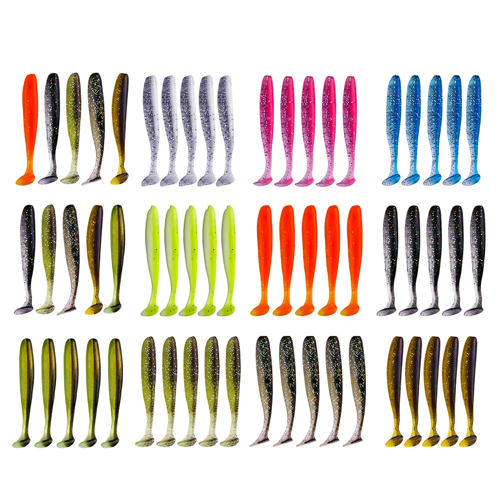 10pcs Soft Worm Lures Silicone