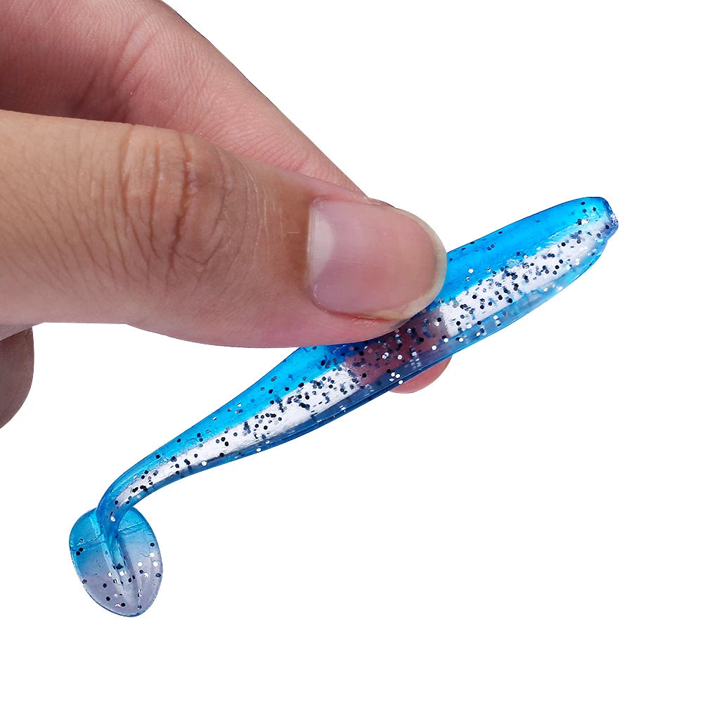 10pcs Soft Worm Lures Silicone