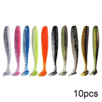 10pcs Soft Worm Lures Silicone