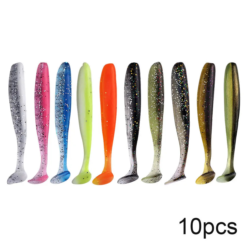 10pcs Soft Worm Lures Silicone