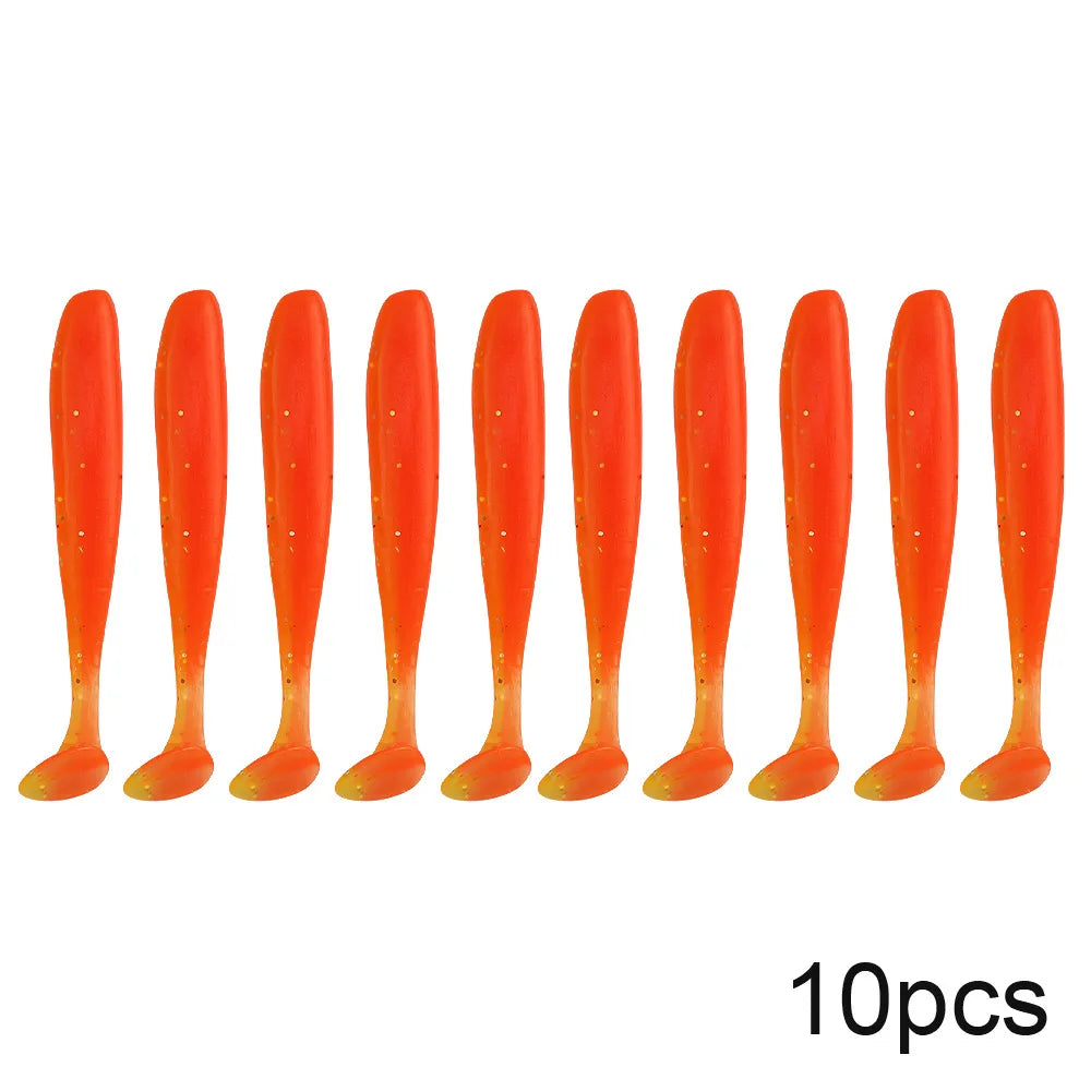 10pcs Soft Worm Lures Silicone
