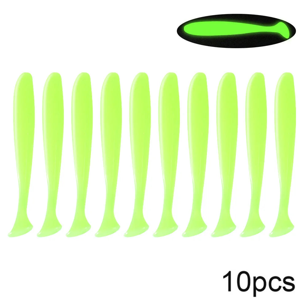 10pcs Soft Worm Lures Silicone