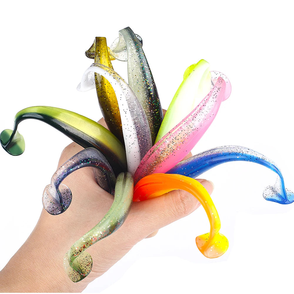 10pcs Soft Worm Lures Silicone