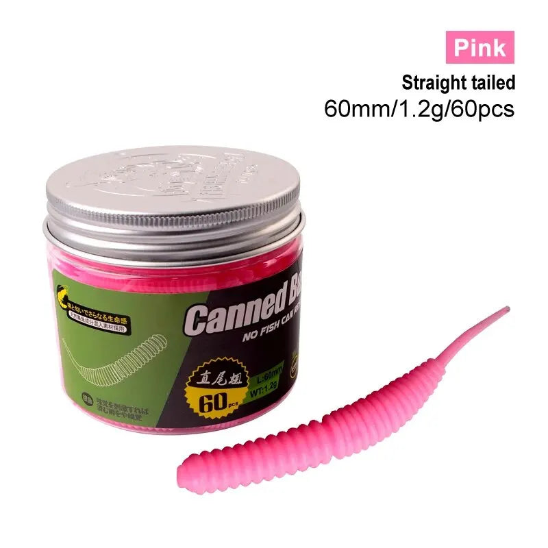 6cm Fishing Lure Mini Soft Worm