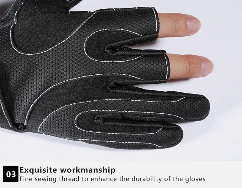 Fingerless Fishing Gloves