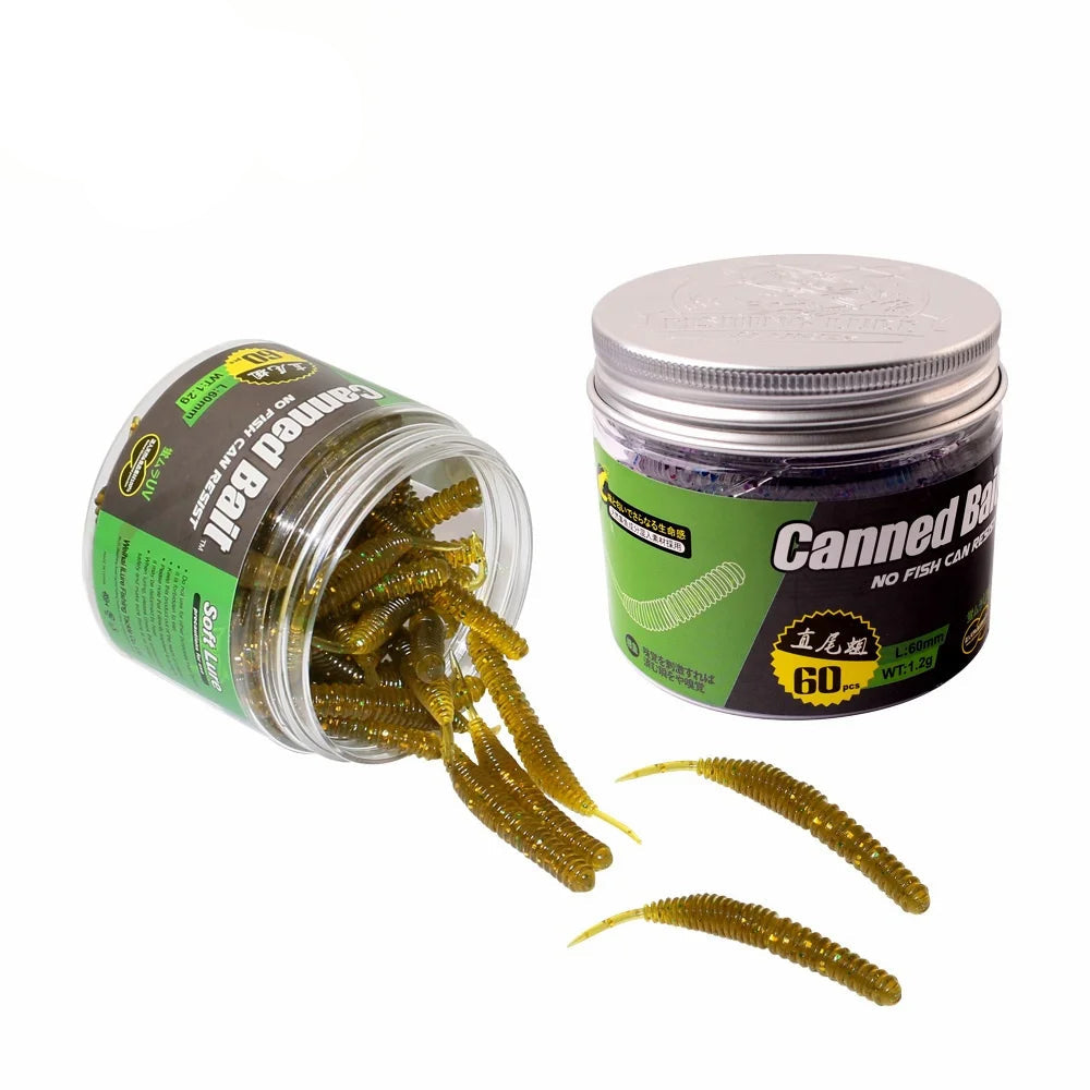 6cm Fishing Lure Mini Soft Worm
