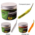 60Pcs Straight Tailed Maggot Lure