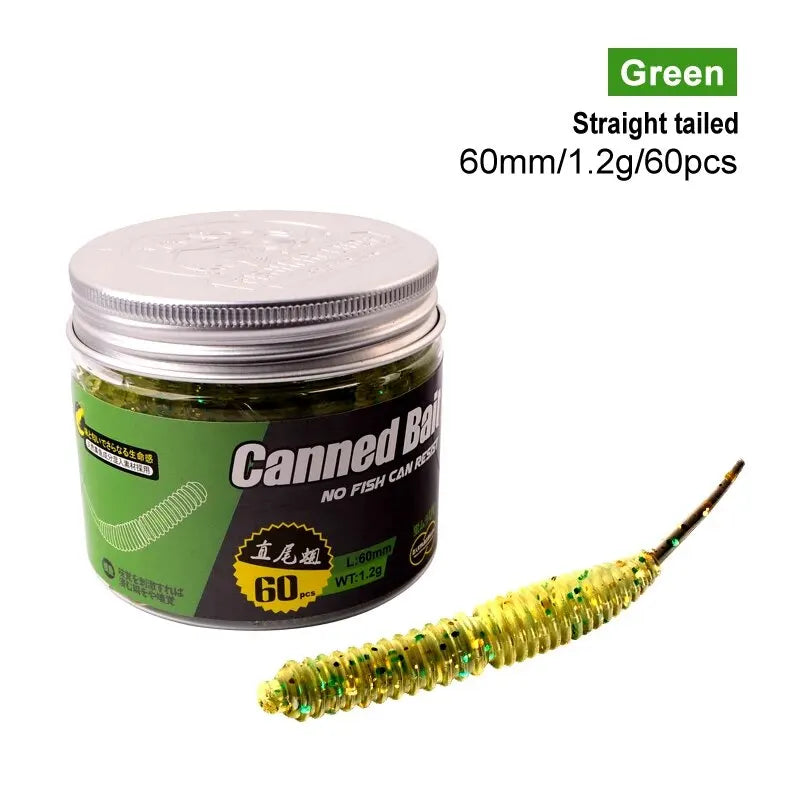 6cm Fishing Lure Mini Soft Worm