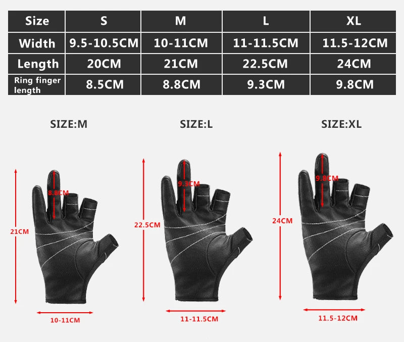 Fingerless Fishing Gloves