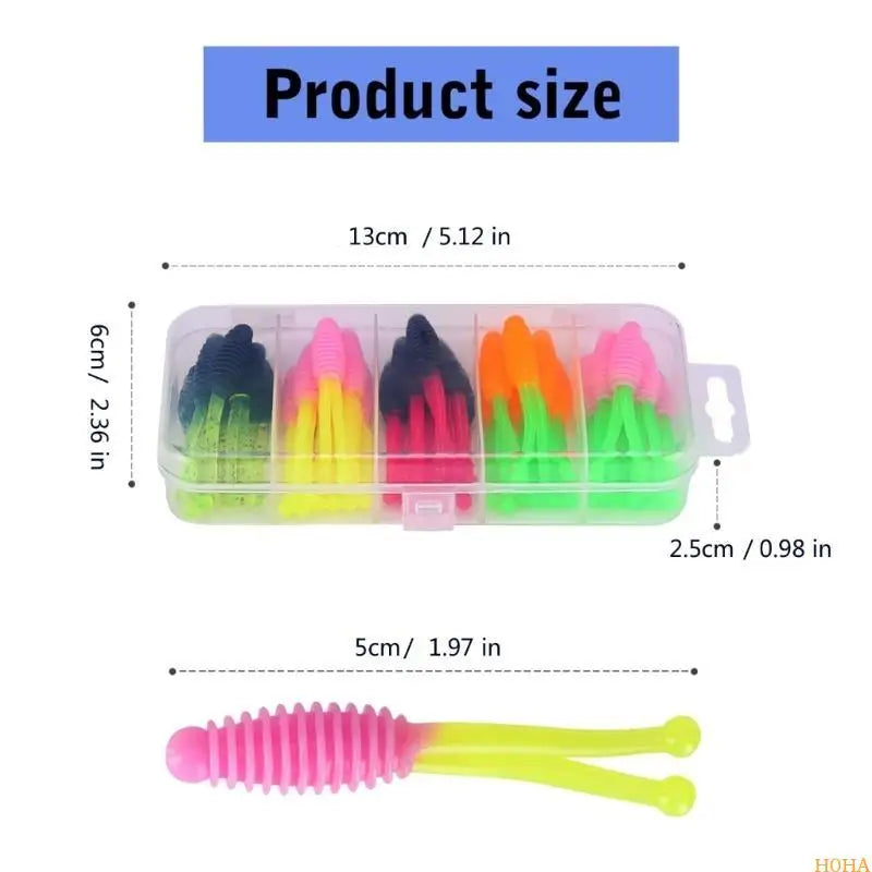 30pcs Fishing Lure Soft Baits