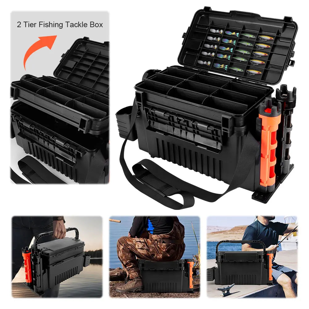 2 Tier Tackle Box