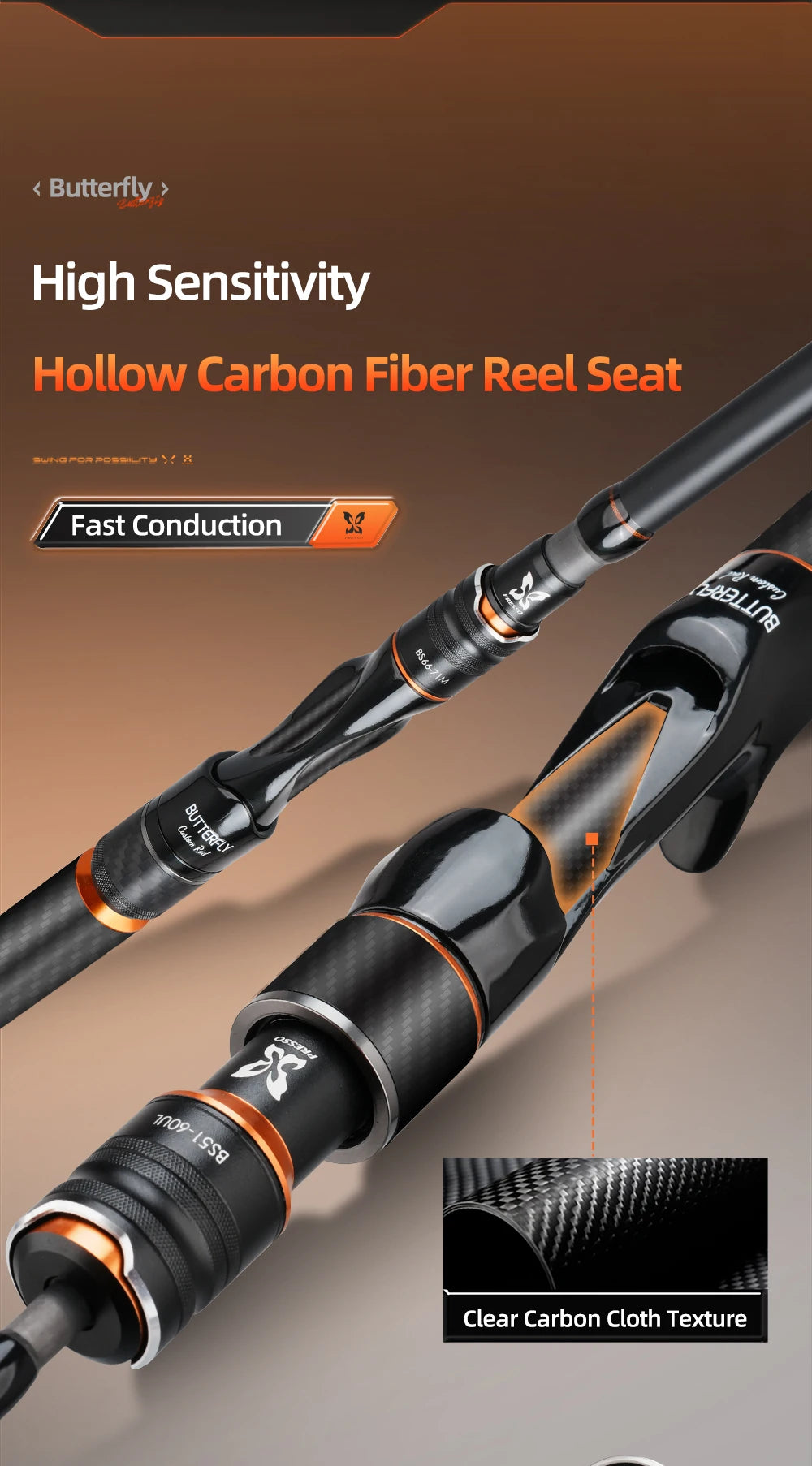 Butterfly Casting Rod