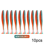 10pcs Soft Worm Lures Silicone