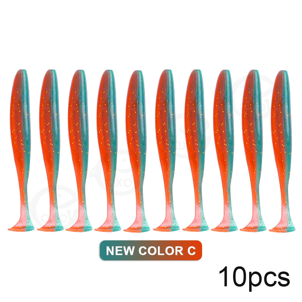 10pcs Soft Worm Lures Silicone
