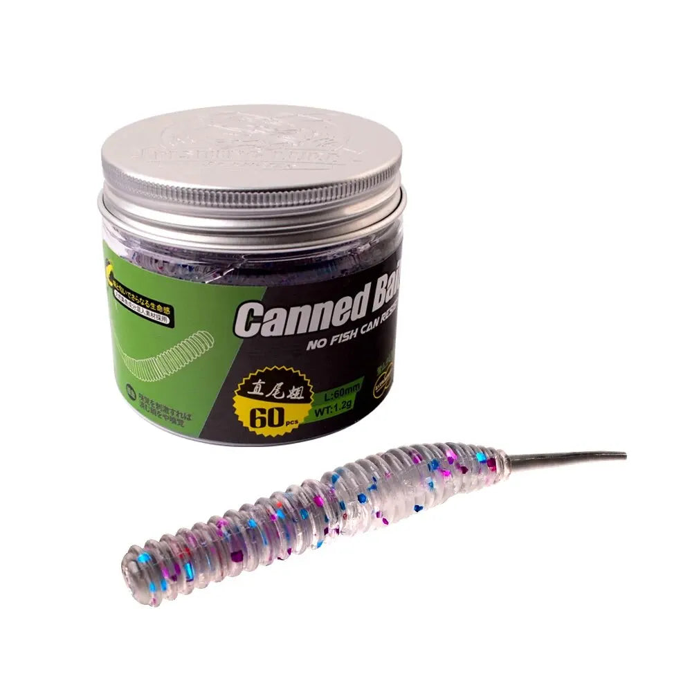 6cm Fishing Lure Mini Soft Worm