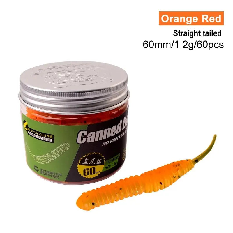 6cm Fishing Lure Mini Soft Worm