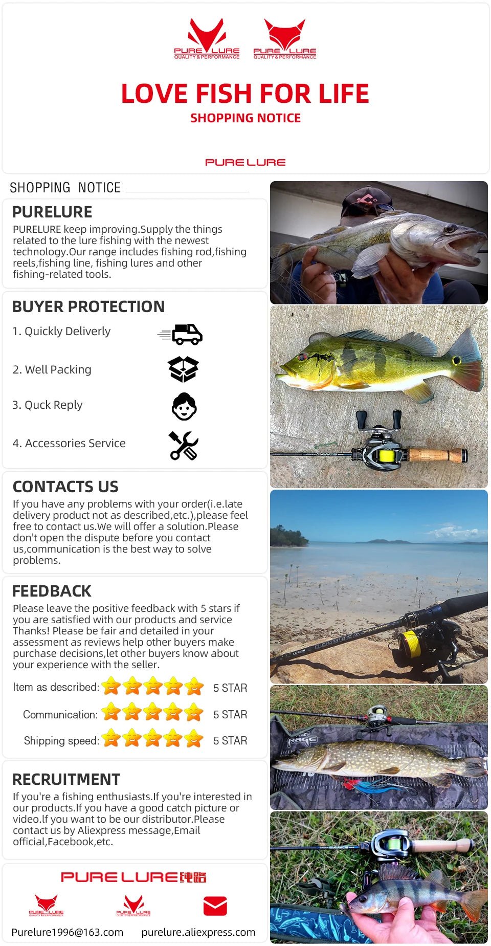 Bass Spinning Rod