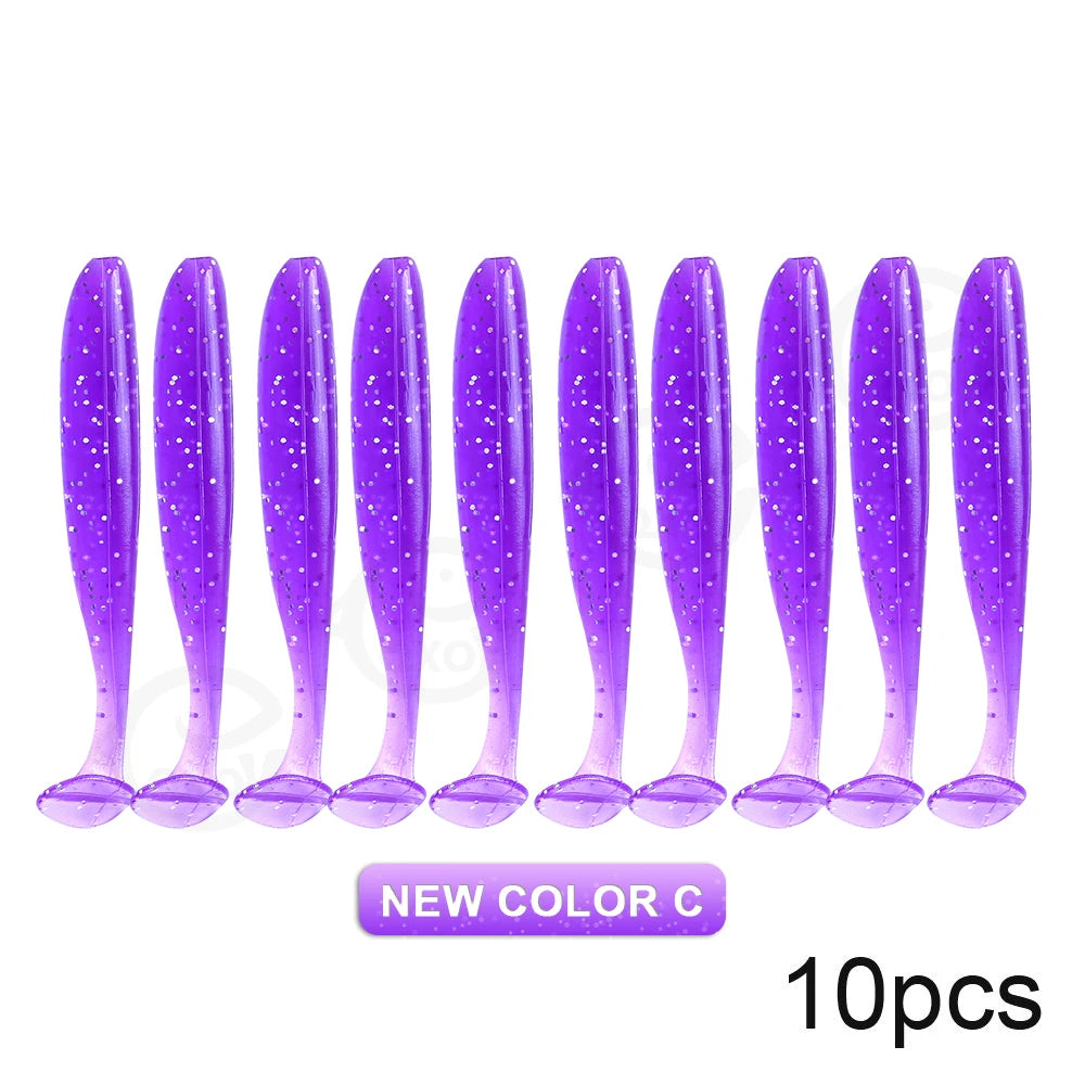 10pcs Soft Worm Lures Silicone