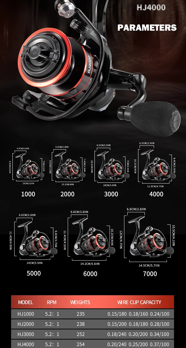 Metal Cup Spinning Reel