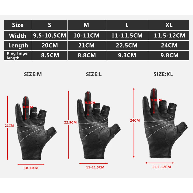 Fingerless Fishing Gloves