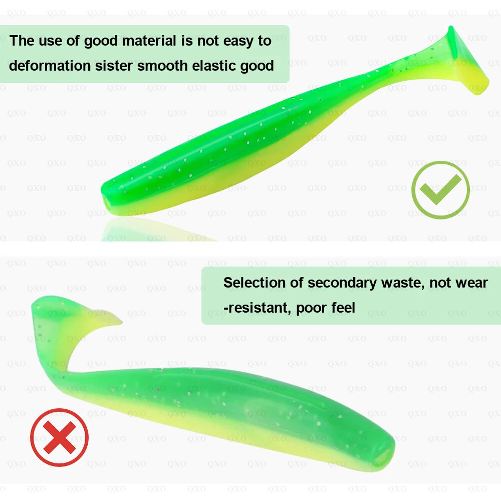 10pcs Soft Worm Lures Silicone