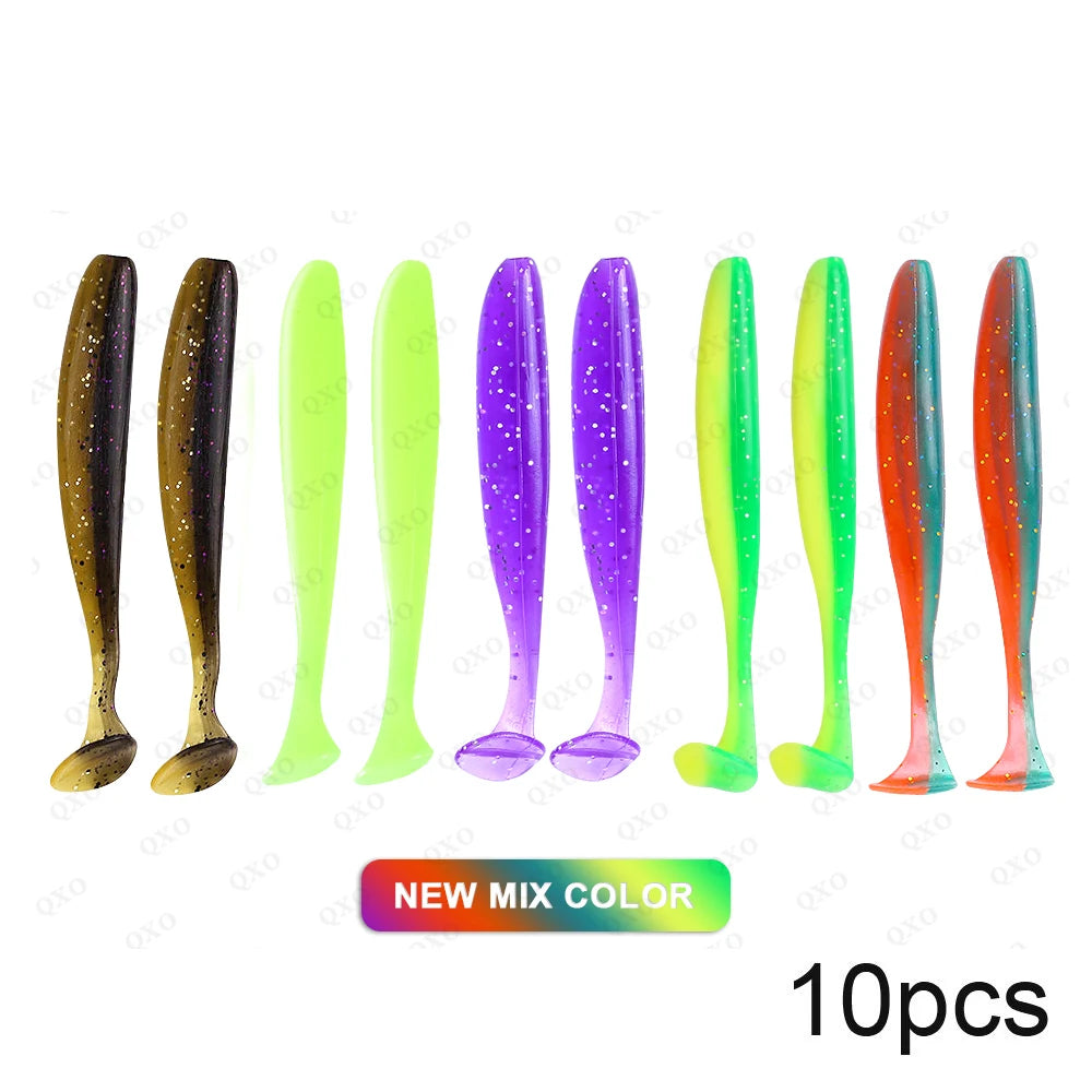 10pcs Soft Worm Lures Silicone