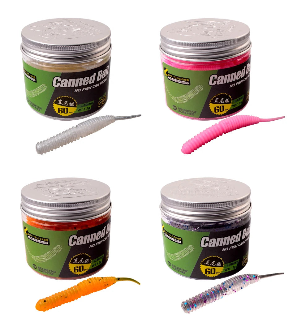 6cm Fishing Lure Mini Soft Worm